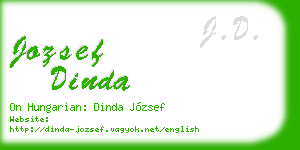 jozsef dinda business card