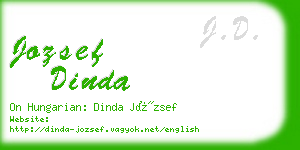 jozsef dinda business card